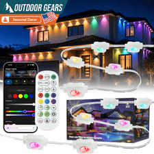 50/100FT Permanent Outdoor Lights for House Waterproof RGBIC Smart Eave Light