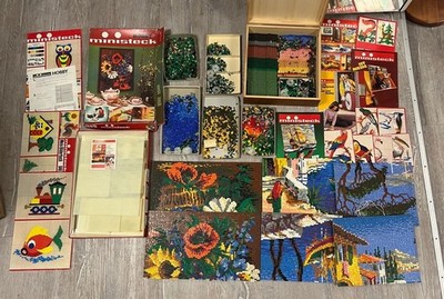 XXL- Ministeck Sammlung  Stecker Platten Hefte Bilder  unsortiert vintage