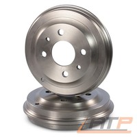 2X Bremstrommel Satz Bremstrommeln Ø185 Hinten FÜR Fiat Seicento 0.9 1.1