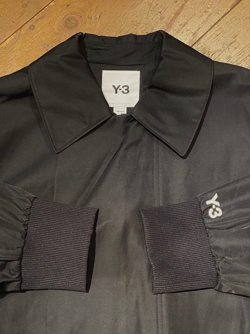Y3 Yohji Yamamoto Adidas Stripe Coat Black Rare 2603TK image 7