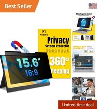 15.6 Inch Anti-Glare Privacy Screen - Magnetic Installation, Eye-Friendly Design