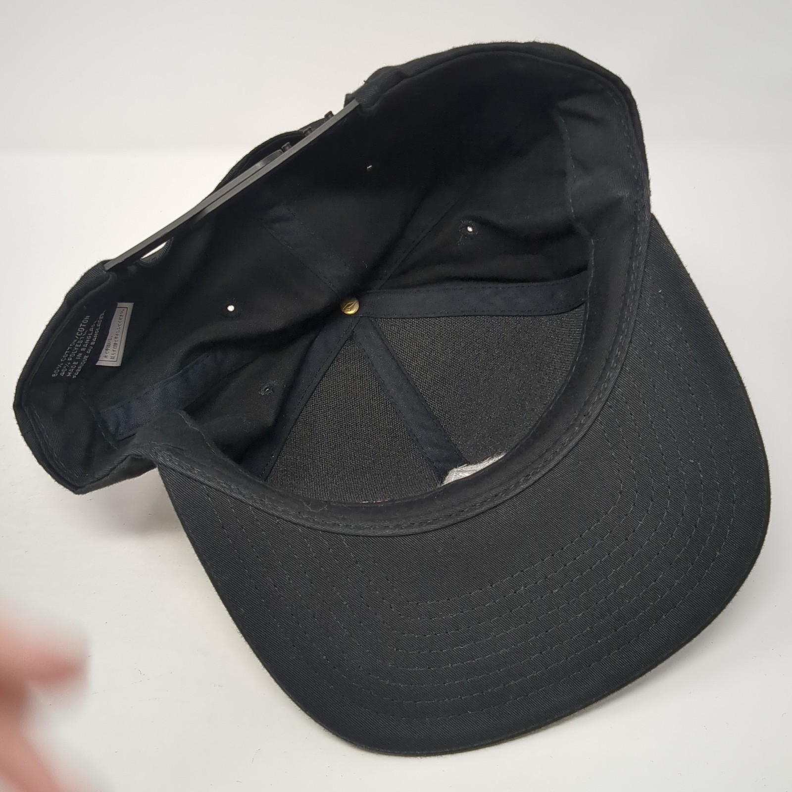 Volcom Stone Logo Snapback Hat Solid Black One Si… - image 7