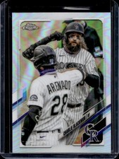 2021 Topps Chrome Charlie Blackmon Refractor #67 Rockies