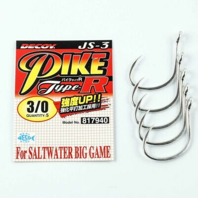 Angelhaken Decoy JS-3 Art R Assist Hook Japan Öse Vertical Jigrute Spinnfischen