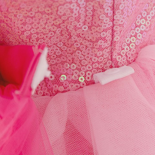 Bow Party Baby Girl Gown Toddler 1st Birthday Prom Princess Dress Lace Costumes - Picture 16 of 21