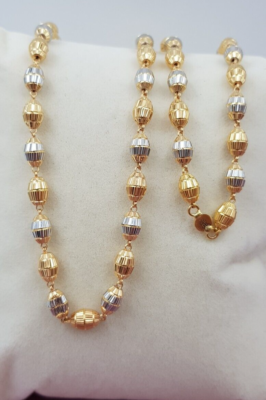 Ulab Edu Gold T Bar Chain Necklace Rhodium Ball Chain Gold