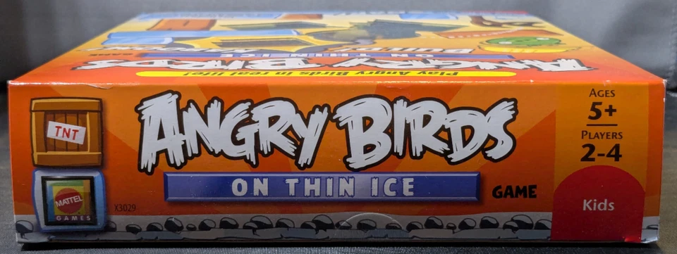 Mattel 2011 ANGRY BIRDS ON THIN ICE Game - Orange Label NEW Sealed NM/M - Image 3 of 4
