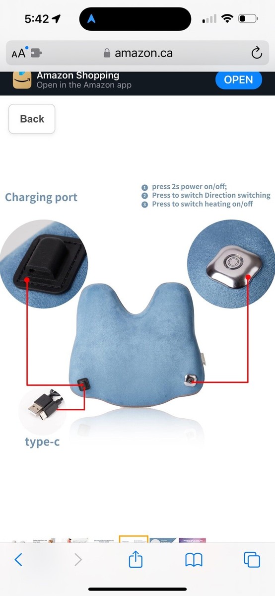 HoMedics SP-100H 3D Shiatsu and Vibration Massage Pillow with Heat