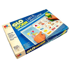 VINTAGE Milton Bradley light  learn game - Glo Worm 1985 Complete Untested