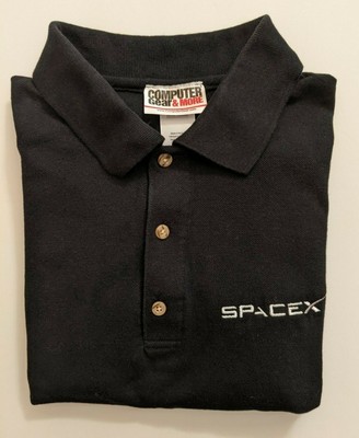 spacex golf shirt