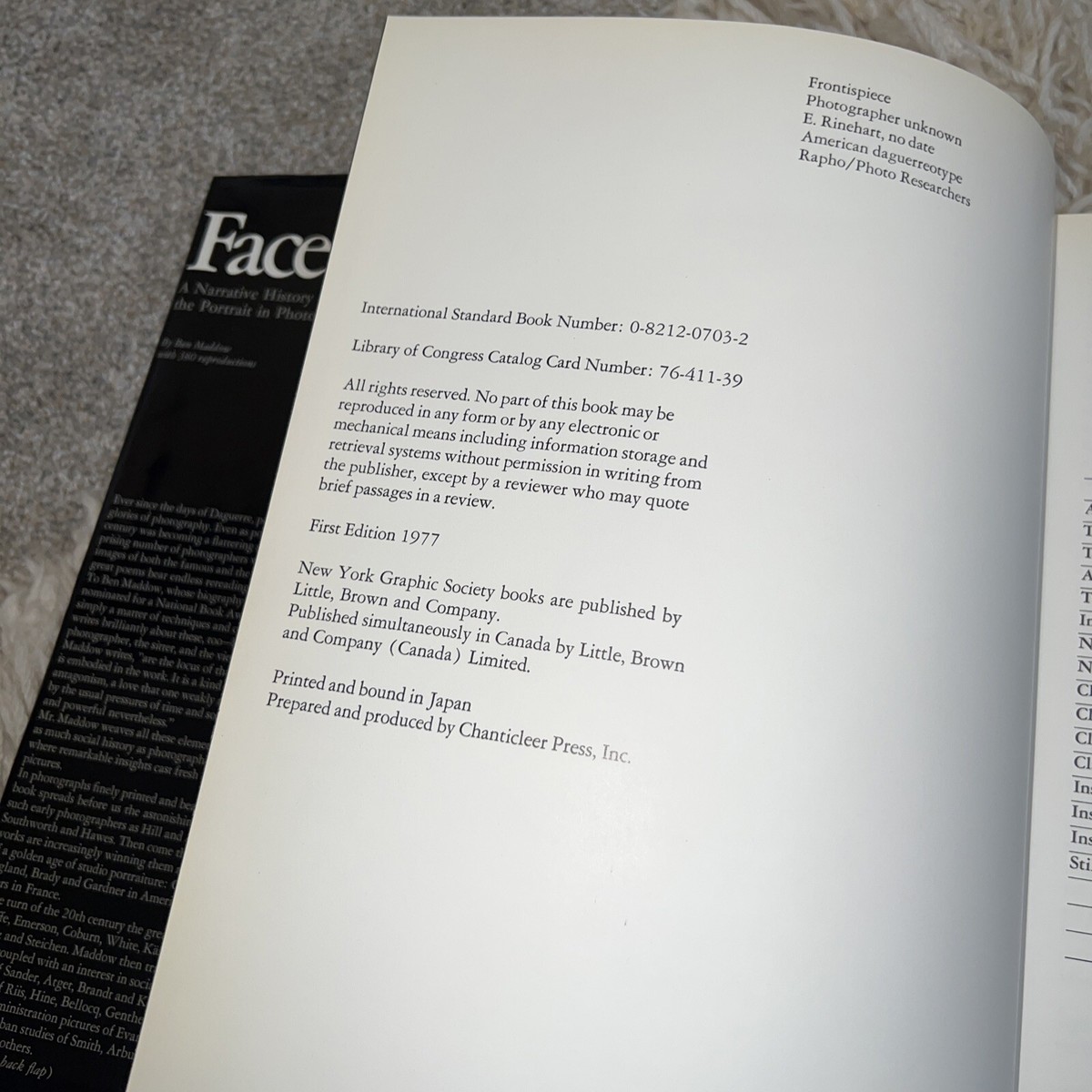 写真集 Faces by Ben Maddow Faces: A Narrative History of the Portrait in Photography