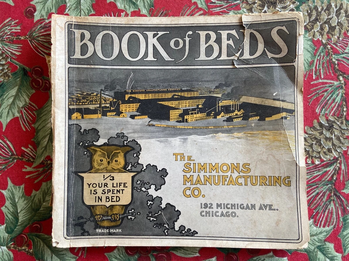 1902 Rare Antique Catalog BOOK OF BEDS The Simmons Manufacturing Company