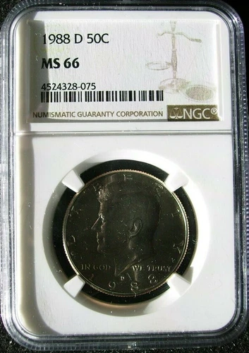 1988-D Kennedy Half Dollar NGC MS66