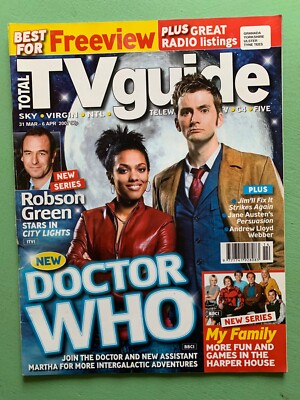 TOTAL TV GUIDE mag 31-March-2007 DAVID TENNANT Robson Green Sally Hawkins Dr Who