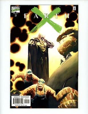 Earth X #2 Comic Book 1999 VF- Jim Krueger Alex Ross Marvel Mr Fantastic
