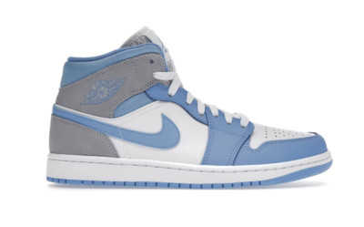 NIKE - Air Jordan 1 Mid - University Blue Grey - EU45/US11 - Neu