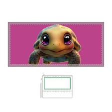 Turtle Cosmetic Bag, Color-Changing Makeup Pouch, Reptile Lover Gift, Animal