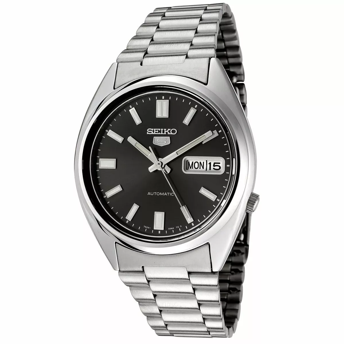 Seiko 5 Mens Black Dial Automatic Watch SNXS79K