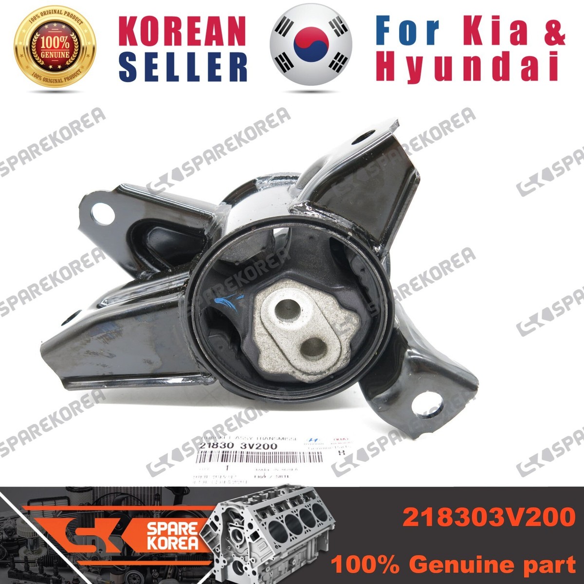 Genuine/OEM 218303V200 BRACKET ASSY-TRANSAXLE MTG for Hyundai