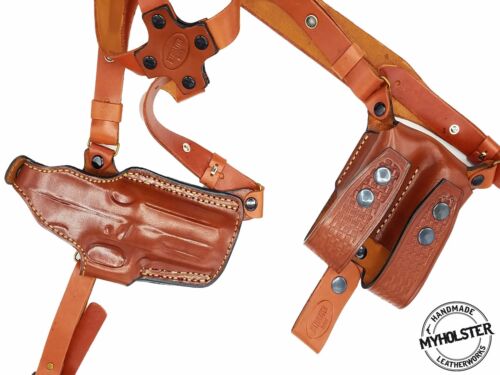 Shoulder Holster with Double Mag Pouch for GLOCK29 , MyHolster - Picture 2 of 10