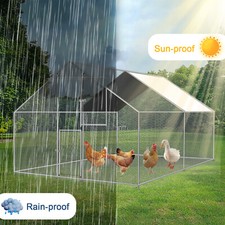 20ft /13ft /10ft Walk in Chicken Coop Backyard Hen House Farm Ranch Poultry Cage