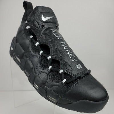 air more money black metallic silver