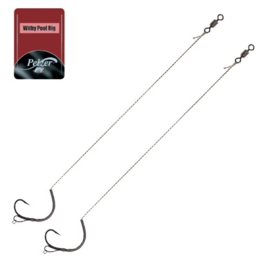 Pelzer Withy Pool Rig Karpfenrigs (2 Stück) - Karpfenvorfach für Pop Up Boilies