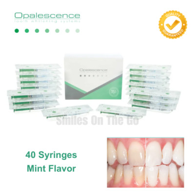 New OPALESCENCE PF 15% At Home Tooth Whitening Gel Mint (40 Syringes, 20 Packs)