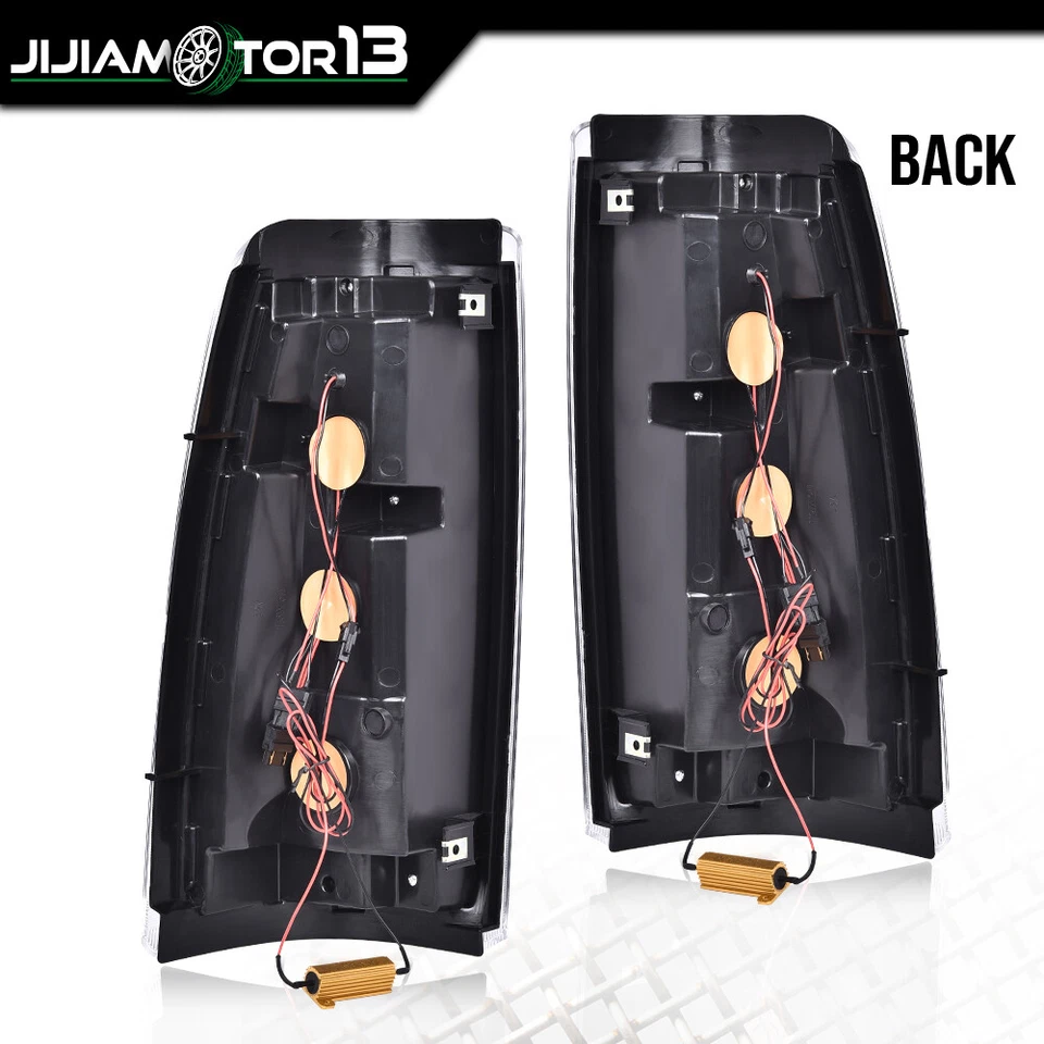 Черные светодиодные трубчатые задние фонари для 99–02 Chevy Silverado 1500/99–06 GMC Sierra - Изображение 3 из 4