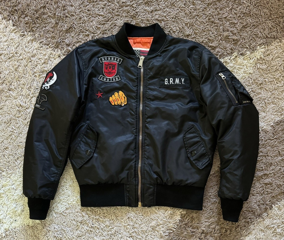 Grimey GRMY Bomber Jacket FW14 Black S size. | eBay