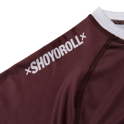 Shoyoroll 2023 Ranked Rash Guard SS • Brown • Medium (M) • BRAND