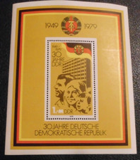 DDR Mi.-Nr. Bl. 56 E. Richter PF II pfr.. (289) 2.10.1979  30 Jahre DDR