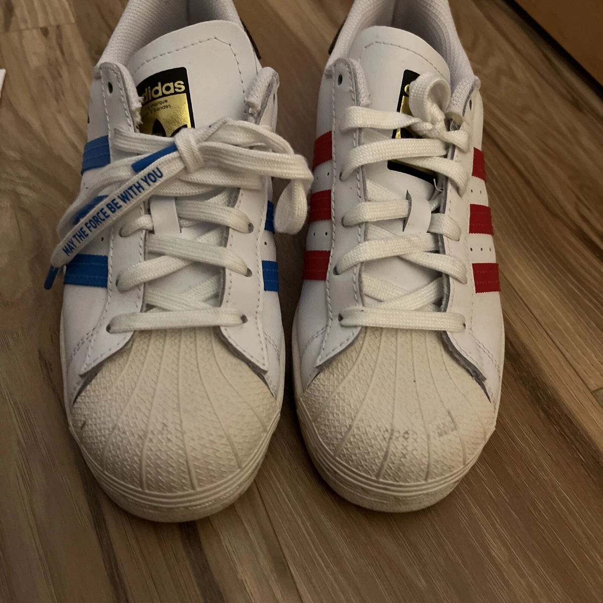 FX5938 NEW KID S ADIDAS ORIGINALS SUPERSTAR J STAR WARS WHITE