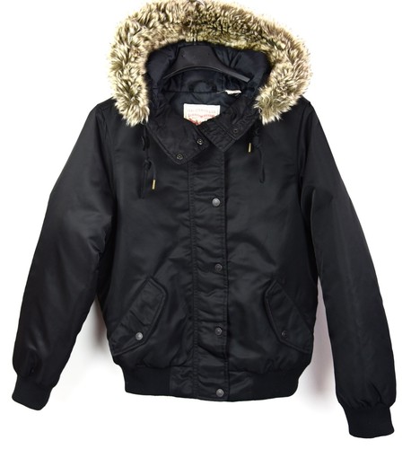 Levi's Strauss Women's Parka S Jacket Black Insulated Coat Warm Winter |  eBay