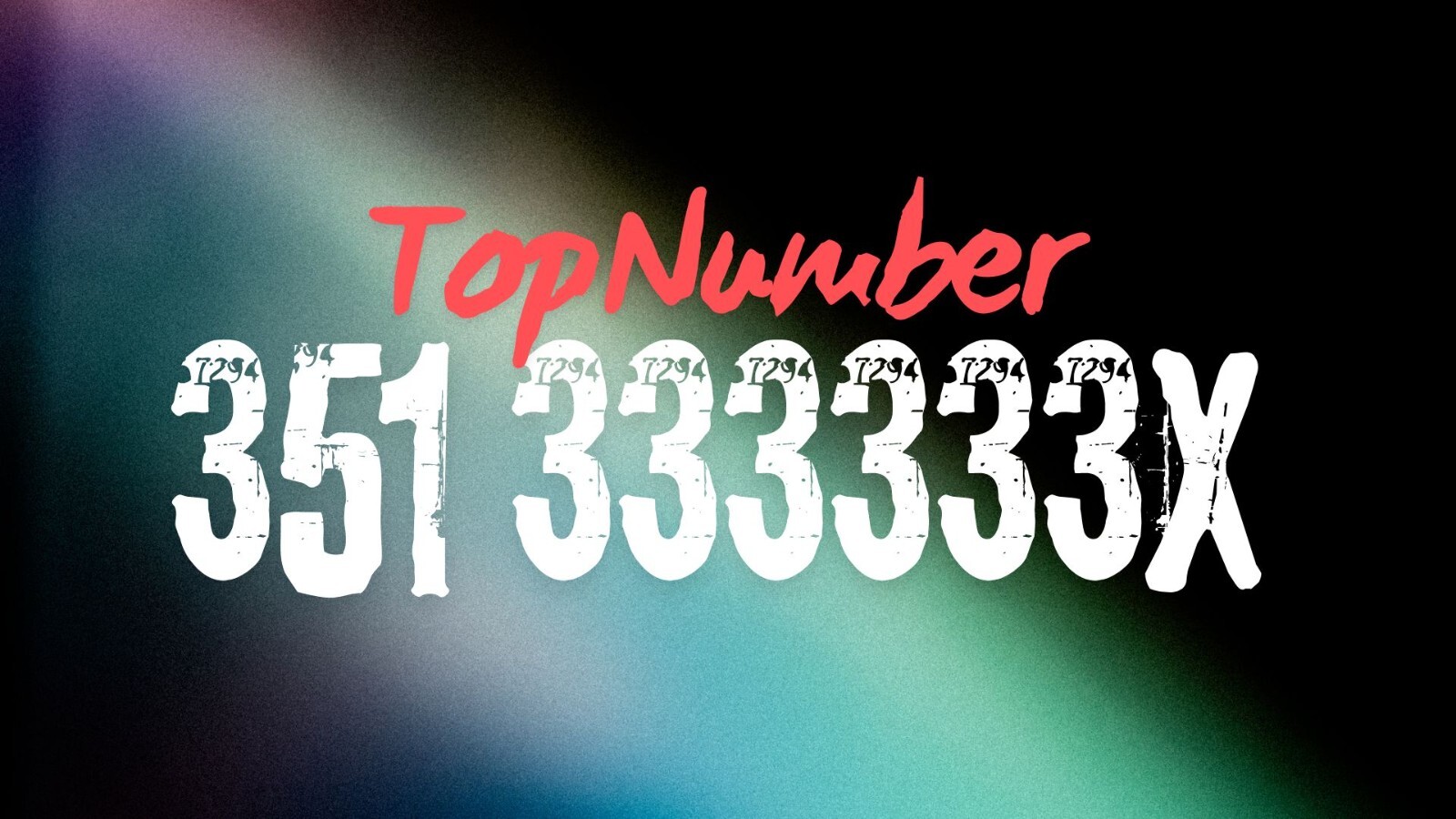 Top Number Numero di telefono facile da ricordare: 351333333X