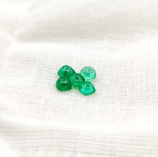 0.90CT Wonderful Sugarloaf 100 Natural Emerald Cabochon Loose Gemstone