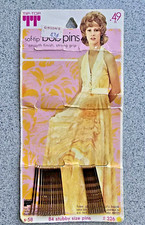 Tip-top Sof-tip Bob Pins Original Packaging Smooth Finish Strong Grip VTG 1950s