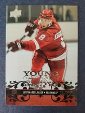 2008-09 UD YG JUSTIN ABDELKADER  ROOKIE DETROIT RED WINGS #211