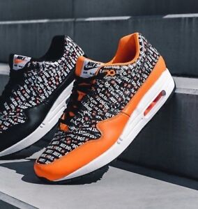 air max 1 black orange