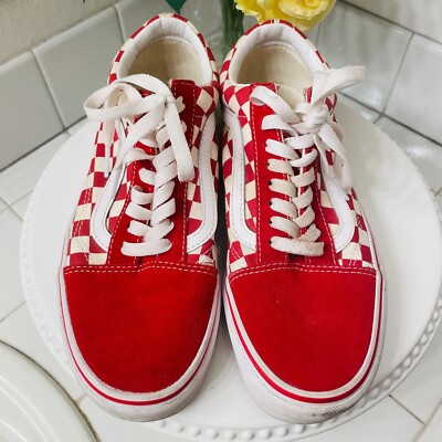 VANS Old Skool Skater Off the Wall Canvas Suede Sneakers Size Men 8 / Women 9.5