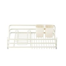 lakeland Cream Aluminium Dishrack - With Removable Cutlery holder 