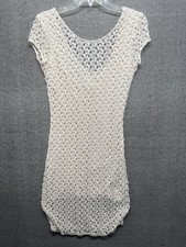 Free People white crochet mini dress size S 