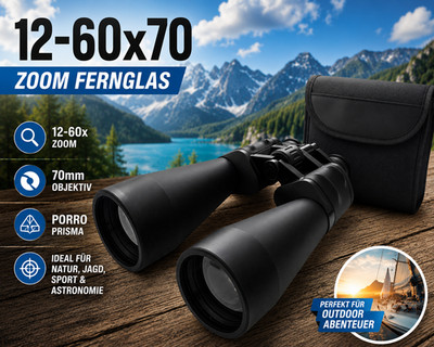 Fernglas BARSKA 12-60x70 Zoom    Neu in OVP  Starkes Outdoor & Astro Fernglas