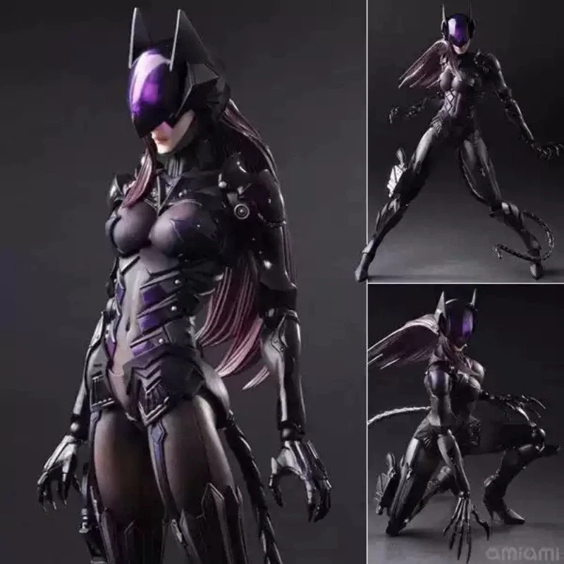Play Arts Kai Catwoman Tetsuya Nomura Figura de Acción Modelo Colección Regalos Nuevo Foto 2 de 4