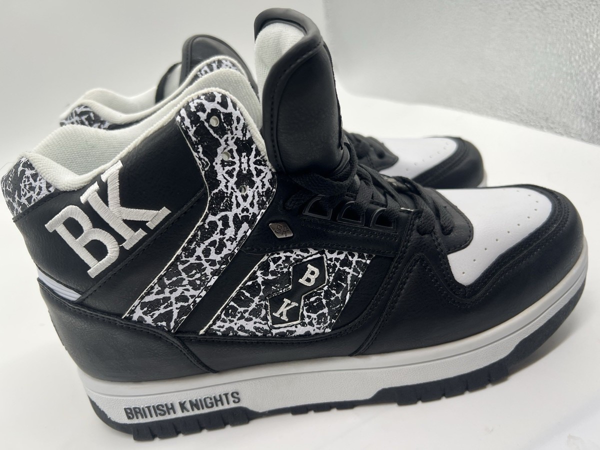 British Knights Kings Sl High Top Mens Black Sneakers Casual Shoes