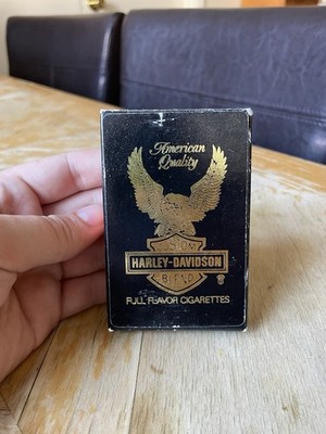 Vintage 1987 Harley Davidson Custom Blend Full Flavor Motorcycle Playing cards