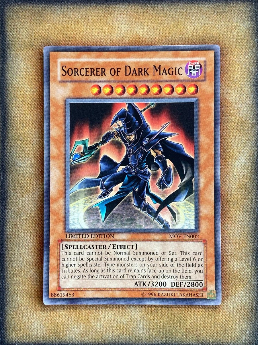 Yugioh Sorcerer of Dark Magic MOV-EN002 Common Limited Edition NM Yugioh Sorcerer of Dark Magic MOV-EN002 Common Limited Edition NM