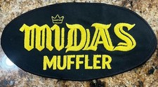 Large Oval Midas Muffler Embroidered Patch 5" x 9 1/2" Gas & Oil