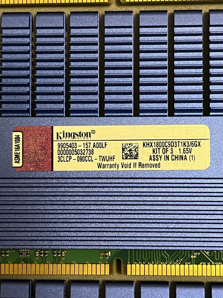 3x2GB Kingston HyperX DDR3 1800MHz KHX1800C9D3T1K3/6GX - Image 3 of 3