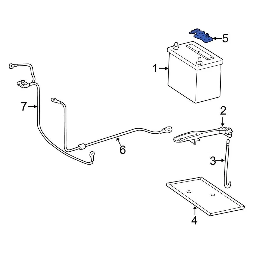For Toyota Tacoma 1995-2004 Toyota 9098205035 Battery Cable Terminal End Foto 2 de 4
